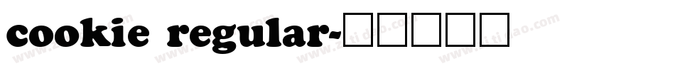 cookie regular字体转换